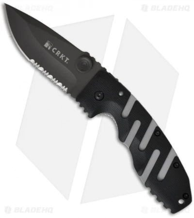 CRKT Ryan Seven Liner Lock Knife (3.375" Black Serr) 6813Z 1 CRKT Ryan Seven Liner Lock Knife (3.375" Black Serr) 6813Z