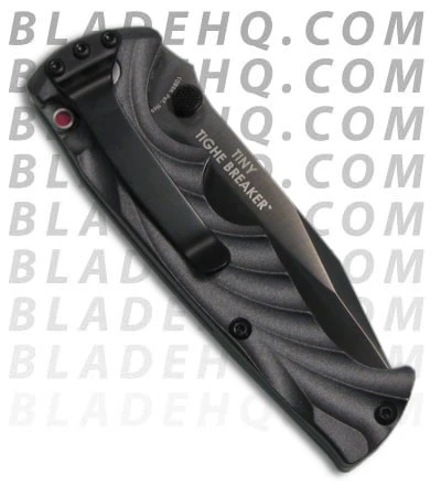 CRKT Black Tiny Tighe Breaker Spring Assisted Knife (2.9" Black Serr) 1097K 2 CRKT Black Tiny Tighe Breaker Spring Assisted Knife (2.9" Black Serr) 1097K - Image 2